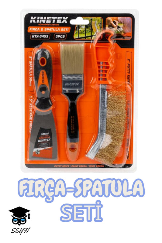 Fırça Ve Spatula Seti 3 Parça