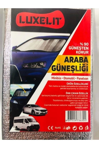 Oto Araç Araba Güneşliği Ön Cam Güneşliği Parlak Güneşlik