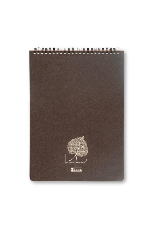 A4 Çizgisiz 80 Yaprak Karton Kapak Telli Defter 70 Gr Krem Renk Kağıt Linden
