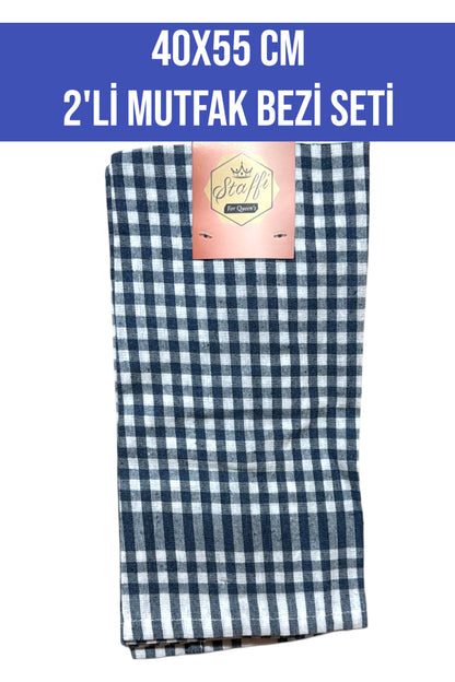 40x55 CM 2'Lİ MUTFAK TEMİZLİK BEZİ SETİ