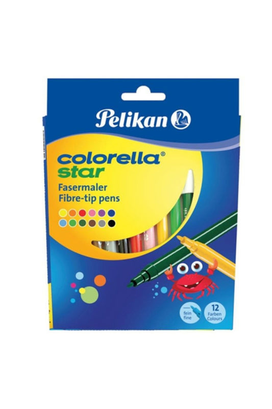Keçeli Boya Kalemi Colorella Karton 12 Renk C302