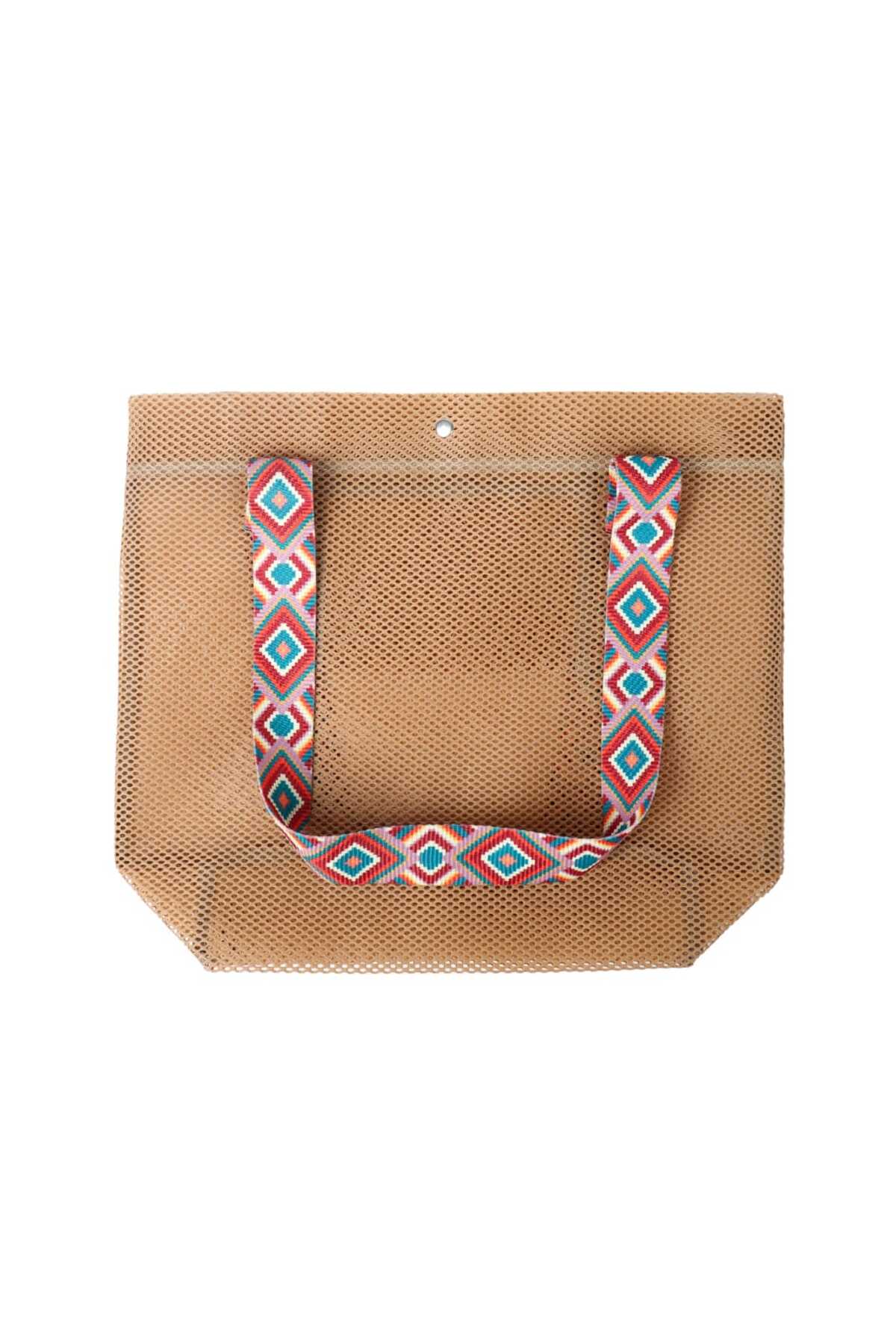 File Kadın Plaj Çantası / Günlük El Ve Omuz Çantası 44x37 cm