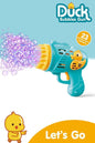 Duck Çok Delikli Pilli Köpük Atan Tabanca Oyuncağı 23 Delikli Bubble Gun köpük makinesi