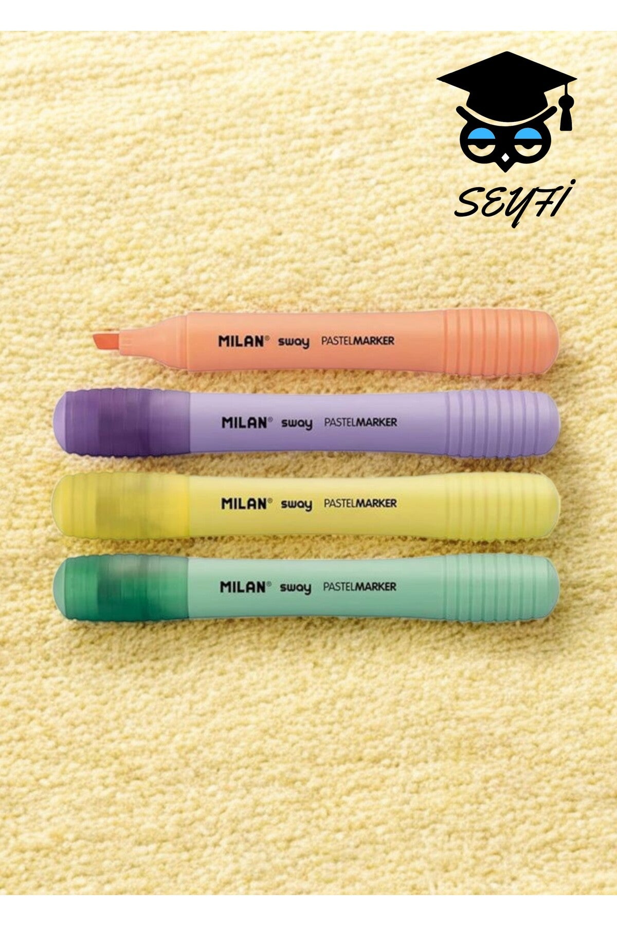 FOSFORLU KALEM 4 RENK PASTEL RENKLER MİLAN KALİTESİ MADE İN SPAİN