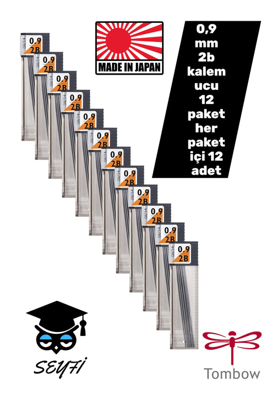 0,9 mm 2B kalem ucu 12 paket her paket içi 12 adet