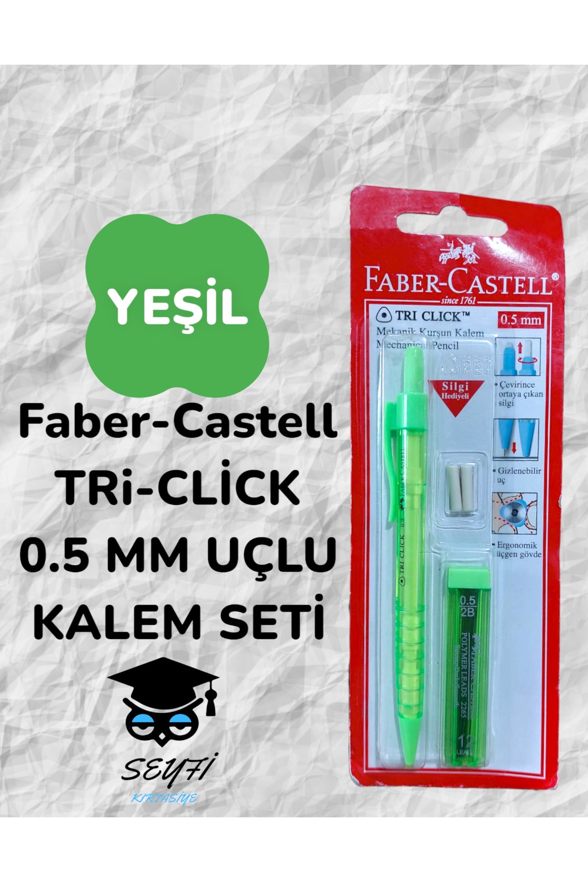 Faber-Castell TRi-CLİCK 0.5 MM UÇLU KALEM SETİ