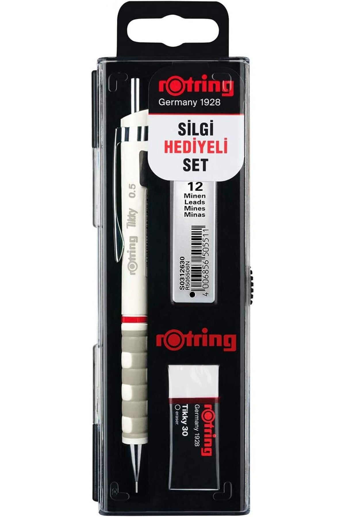 Tikky 0,5mm 3'lü Okul Seti - Beyaz