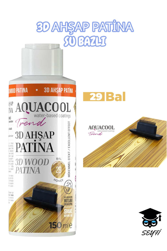 3D AHŞAP PATİNA SU BAZLI 150 ML