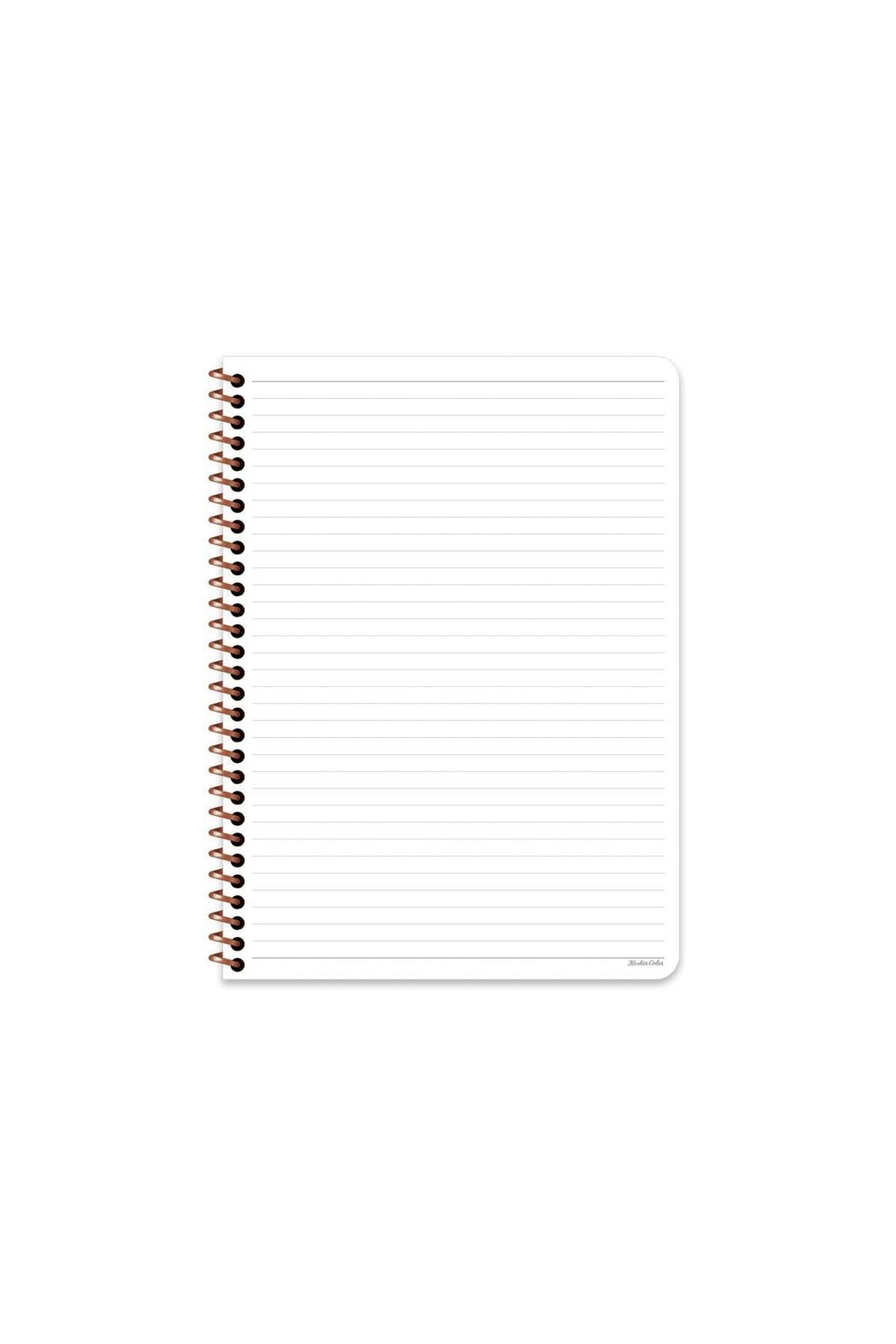 ÇİZGİLİ A4 EBAT 80 YAPRAK KARTONKAPAK TELLİ DEFTER BEYAZ RENK 60 GR KAĞIT
