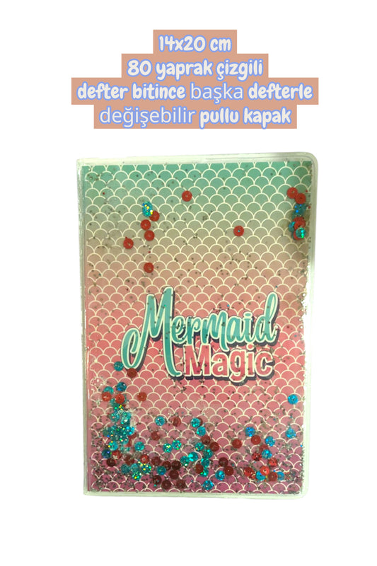 14x20 cm 80 yaprak çizgili defter bitince başka defterle değişebilir pullu kapak