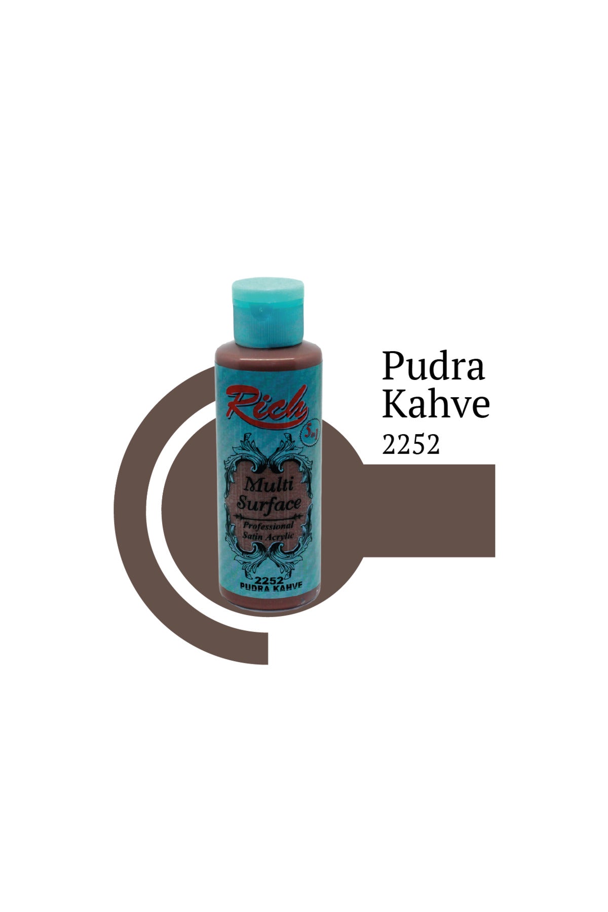 Multi Surface Her Yüzey Için Akrilik Boya 120 Cc. - 2252 Pudra Kahve