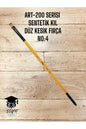 ART-200 SERİSİ SENTETİK DÜZ KESİK KIL FIRÇA NO:4