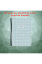 ÇİZGİLİ A4 80 YAPRAK PLASTİK KAPAK TELLİ DEFTER COLLEGE KESKİN COLOR