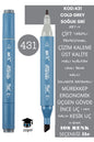 ÇİFT TARAFLI PROFESYONEL ÇİZİM KALEMİ KALICI MÜREKKEP ÜÇGEN GÖVDE İNCE UÇ 1 MM KESİK UÇ 2-6MM SKETCH