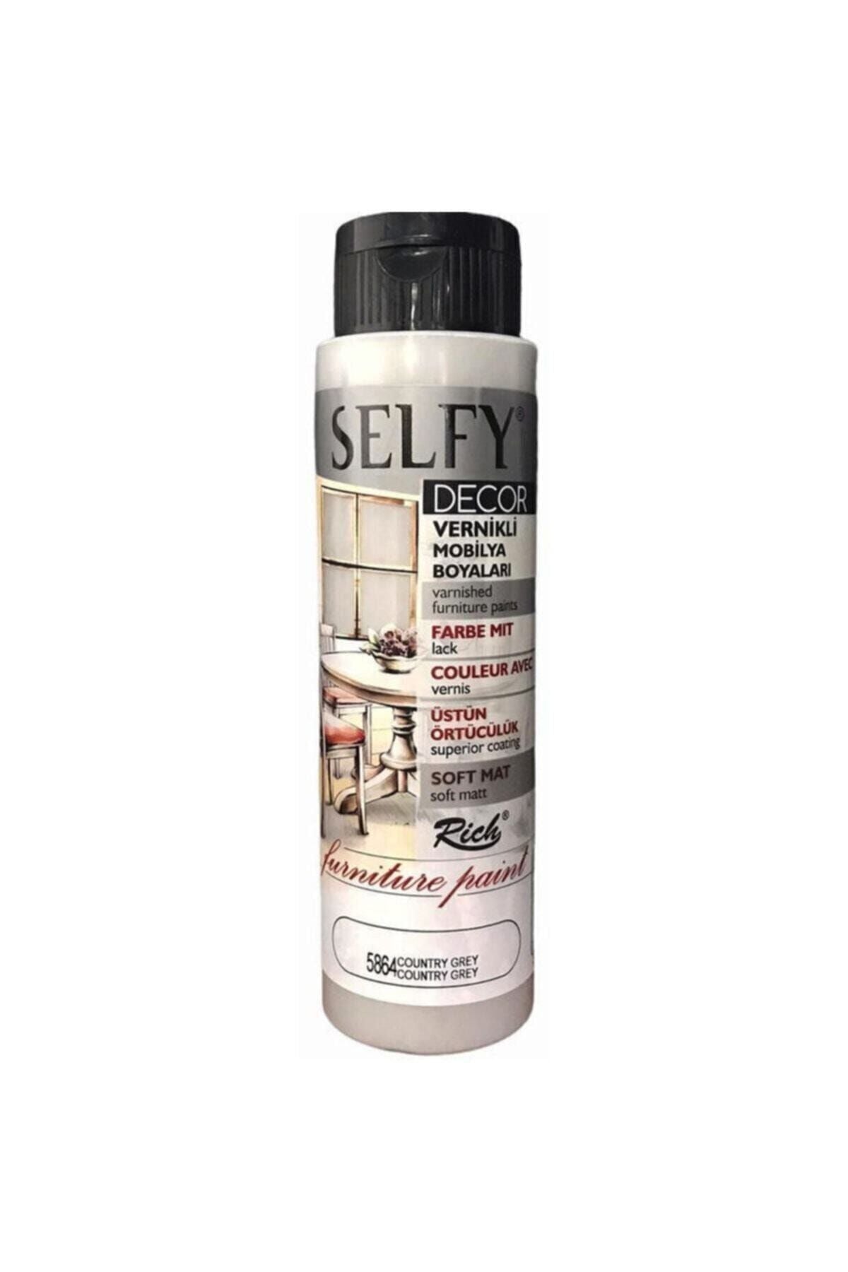 Rich Selfy Decor Vernikli Boya 500 Cc 5864 Country Grey