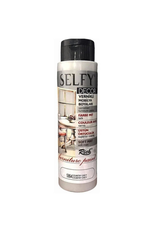 Rich Selfy Decor Vernikli Boya 500 Cc 5864 Country Grey