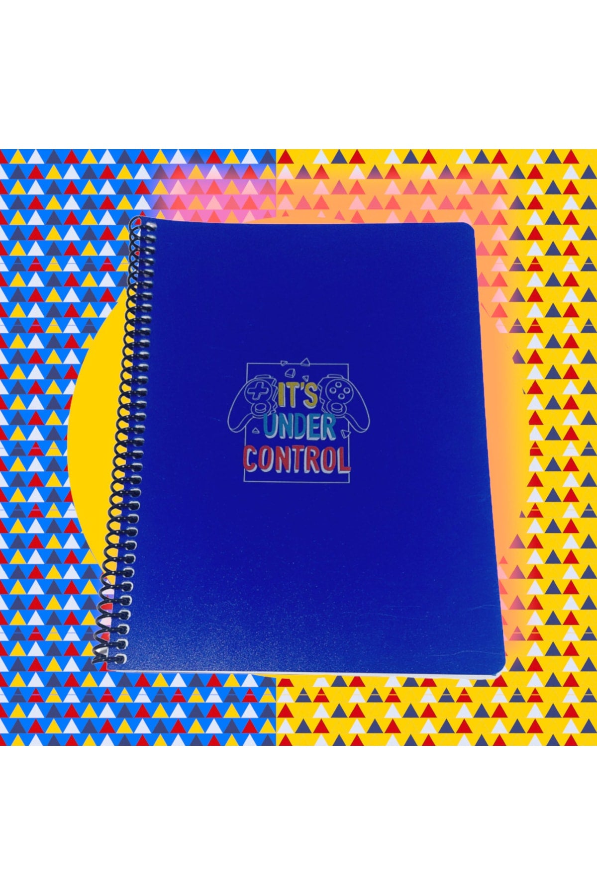 16x22 Cm 80 Yaprak Çizgisiz Plastik Kapak Telli Defter 60 Gram Beyaz Sayfa