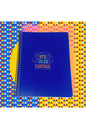 16x22 Cm 80 Yaprak Çizgisiz Plastik Kapak Telli Defter 60 Gram Beyaz Sayfa
