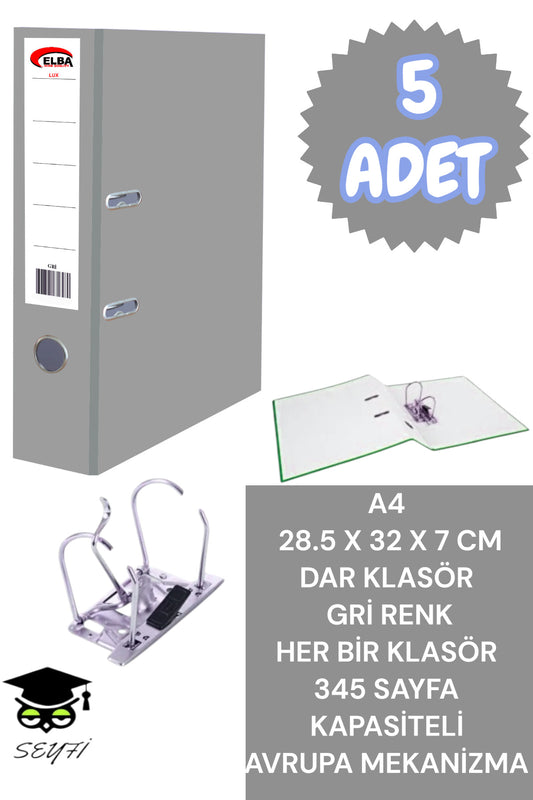 A4 OFİS KLASÖRÜ BÜRO EVRAK DÜZENLEYİCİ KLASÖR ÇİFT METAL HALKA AVRUPA MEKANİZMA