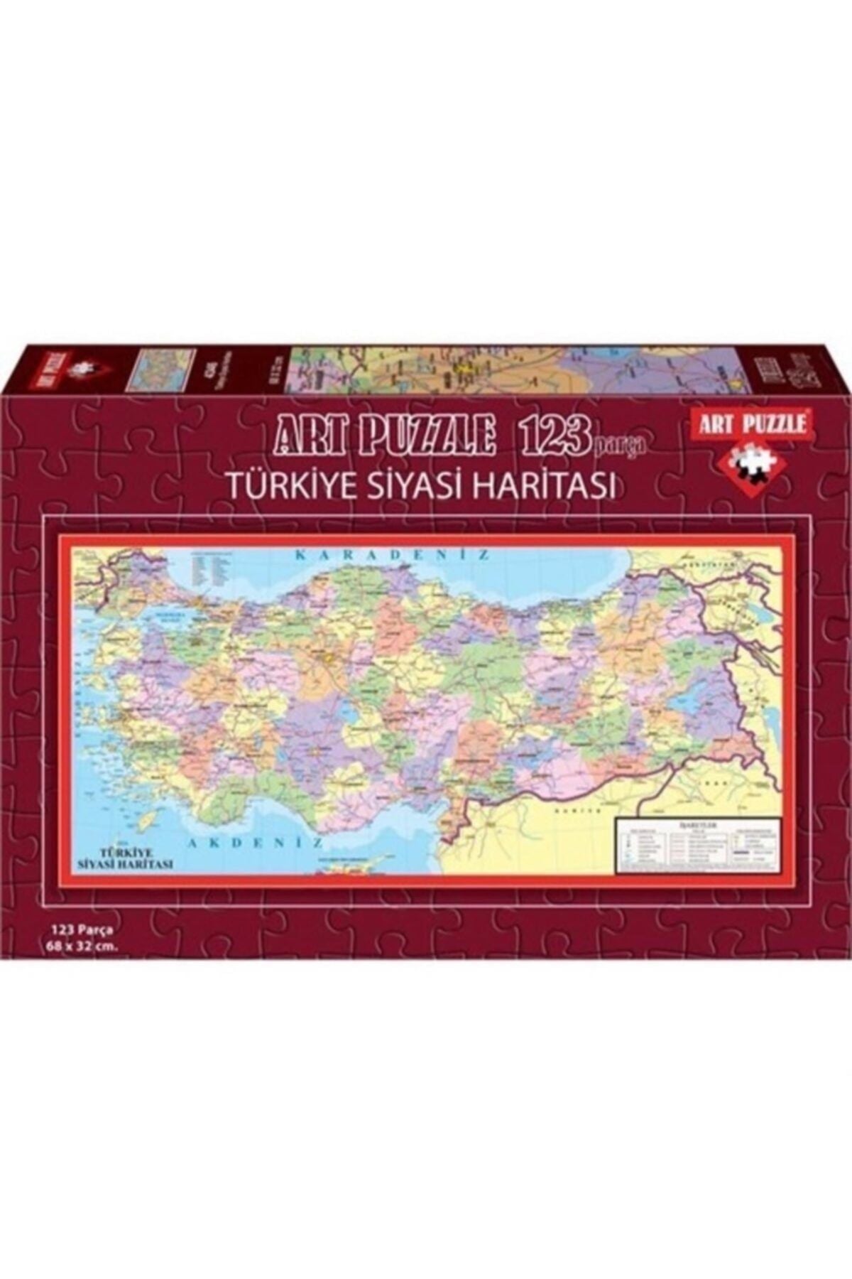 Türkiye Siyasi Haritası 123 Parça Yapboz