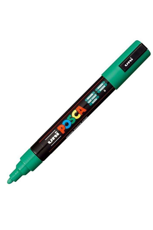 Uniball Posca 1.8-2.5mm Yuvarlak Uçlu Poster Markörü Yeşil (6) / PC5M