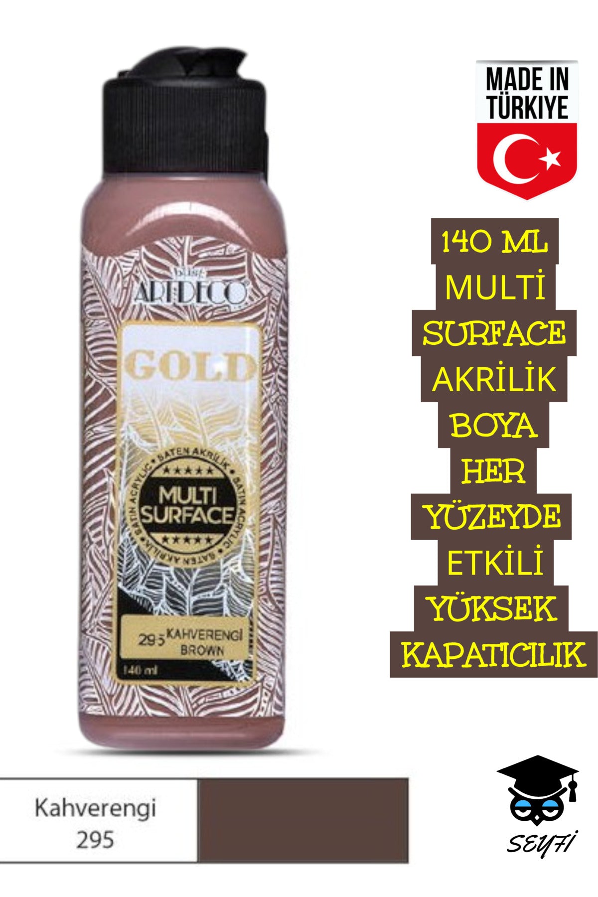 140 ML MULTİ SURFACE AKRİLİK BOYA HER YÜZEYDE ETKİLİ YÜKSEK KAPATICILIK