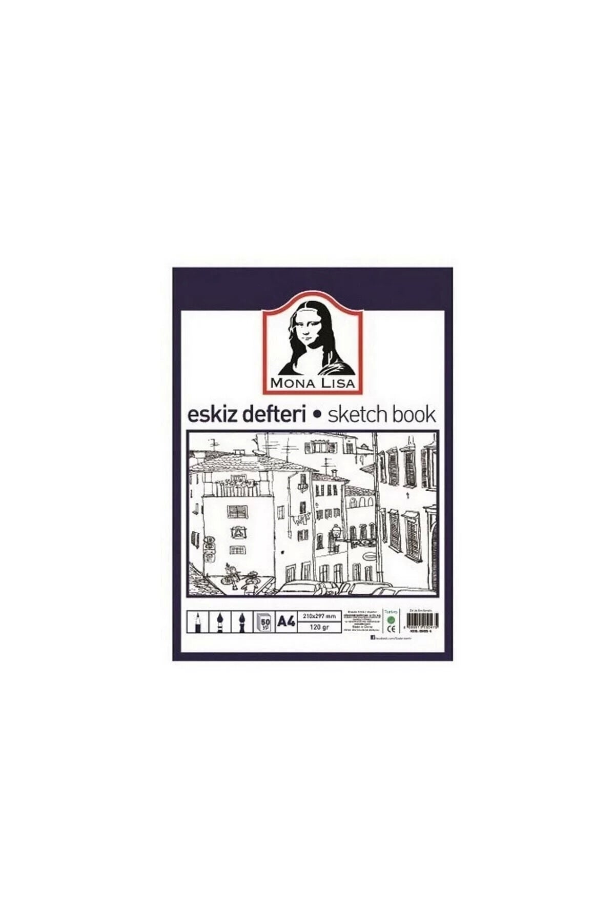 Mona Lisa Eskiz Defteri A4 50yp 120gr Bn05-4