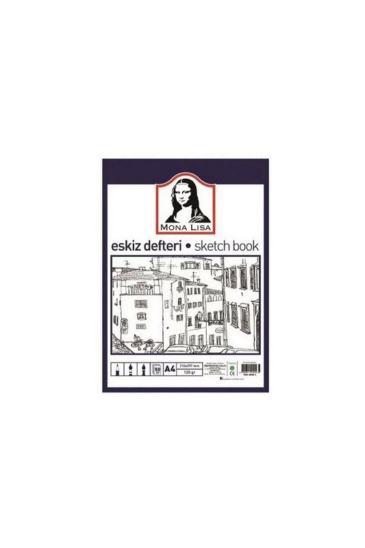 Mona Lisa Eskiz Defteri A4 50yp 120gr Bn05-4