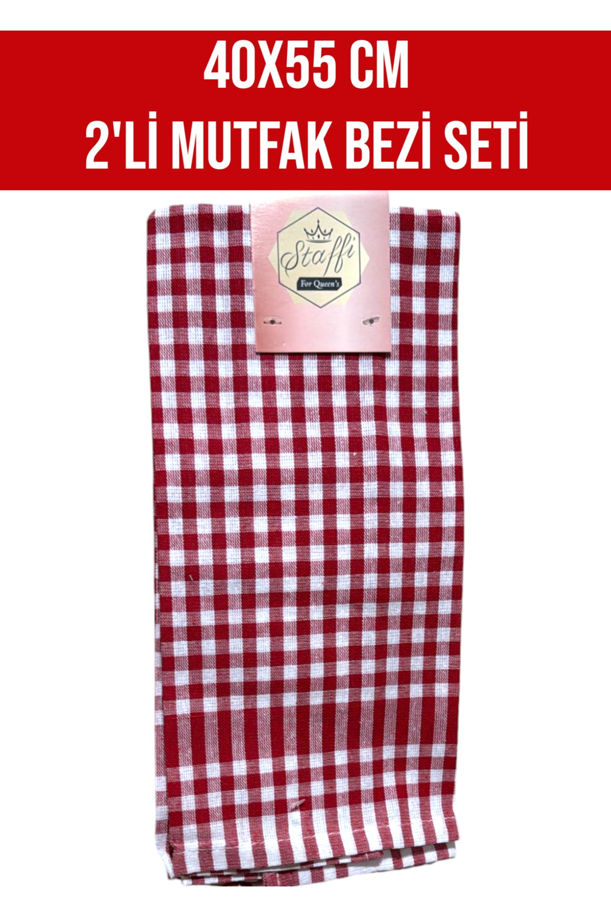 40x55 CM 2'Lİ MUTFAK TEMİZLİK BEZİ SETİ