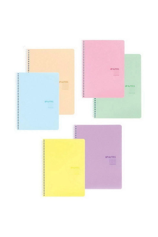 Pastel Note 16,5x22,5 80 Yaprak Kareli Pp Kapak Spiralli Defter (1 ADET)