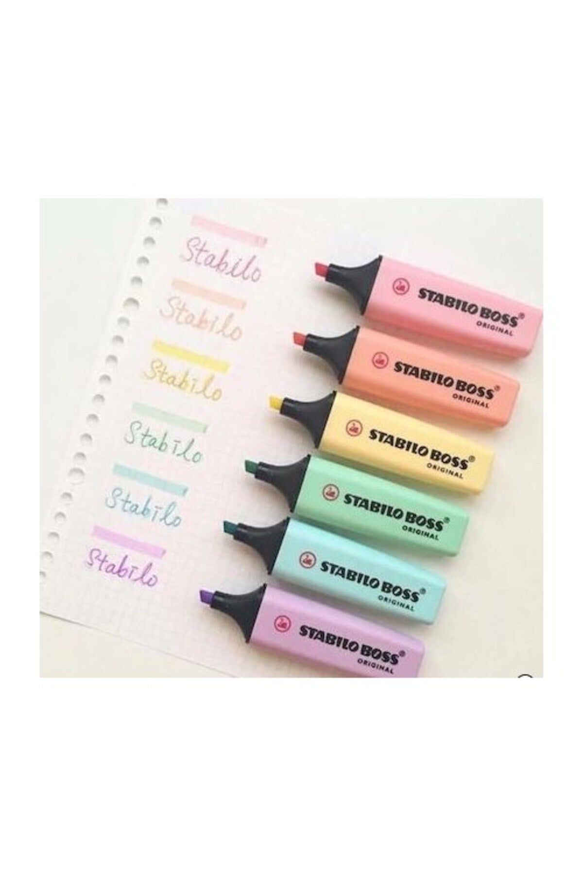 Boss Pastel Fosforlu Kalem 6 Renk