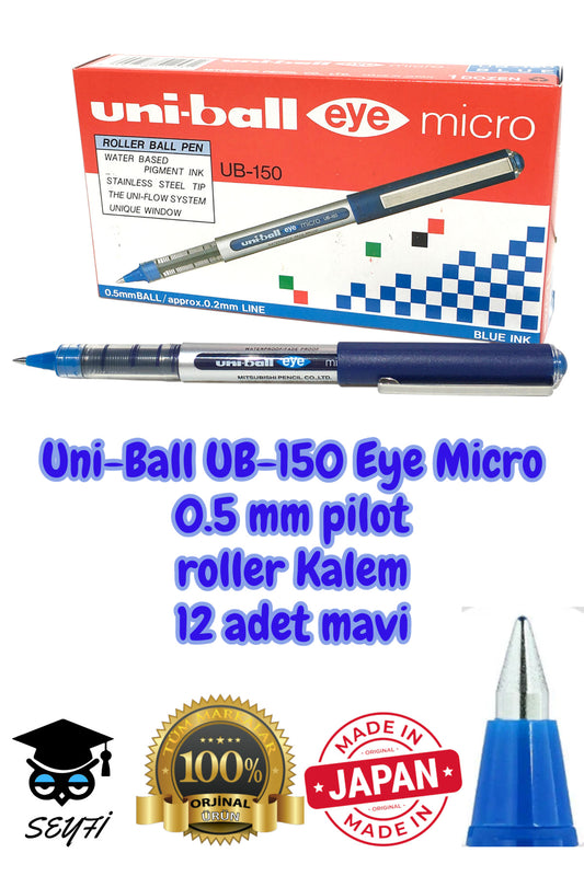 0.5 mm pilot roller kalem ub-150 mikro eye uni-ball made in japan %100 orjinal