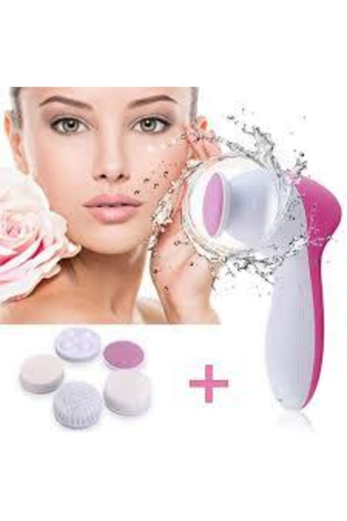 5 In 1 Pilli Yüz Temizleme,masaj Ve Peeling Fırça Seti