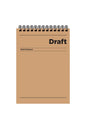 A4 Çizgisiz 80 Yaprak Karton Kapak Telli Defter 60 Gr Krem Renk Kağıt Draft