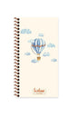 La Plume Çizgisiz Balon Telli Defter 10x19 Cm Krem Renk Kağıt 80 Yaprak Kalın Kapaklı
