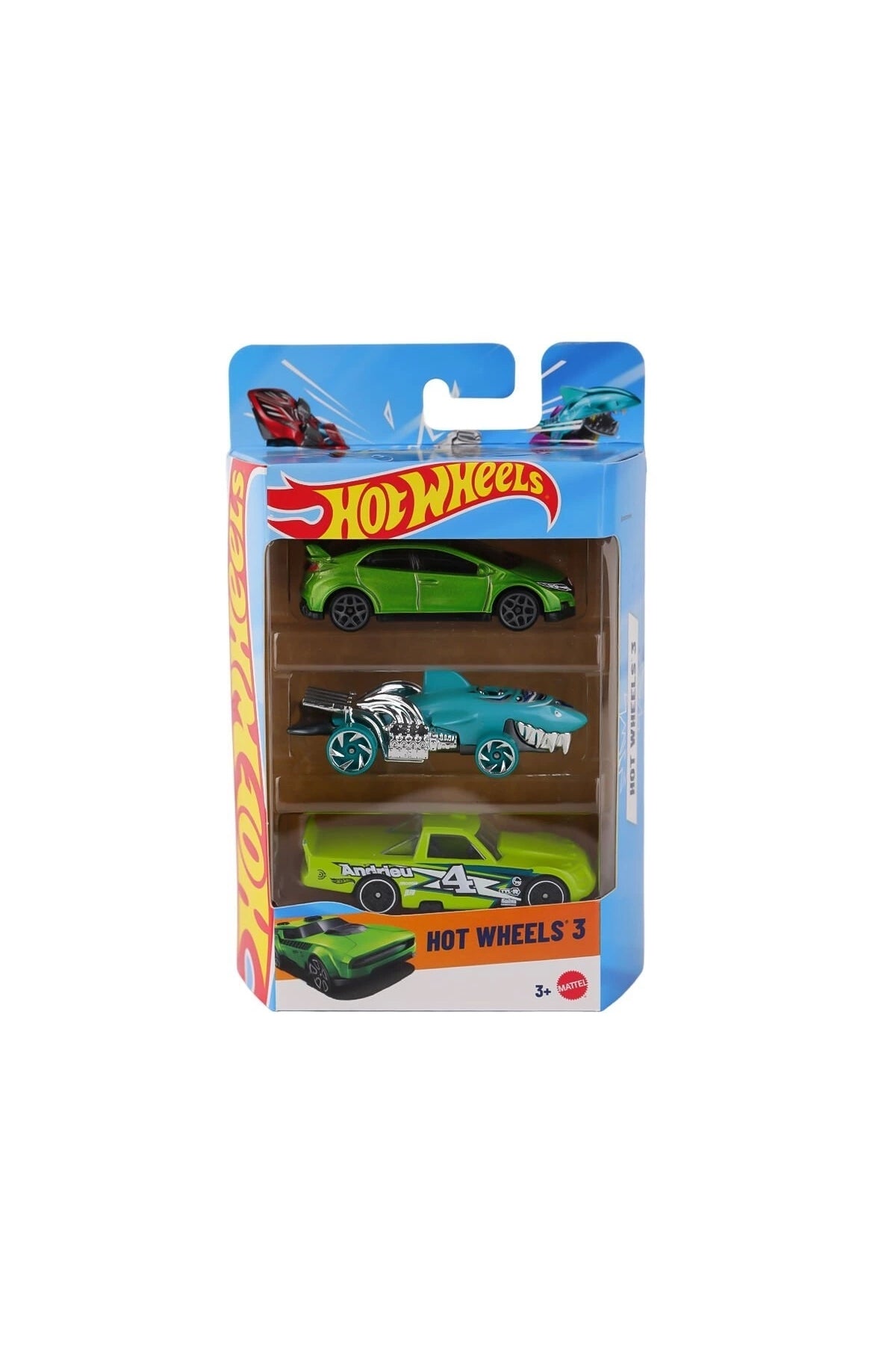 K5904 Hot Wheels 3'lü Araba Seti