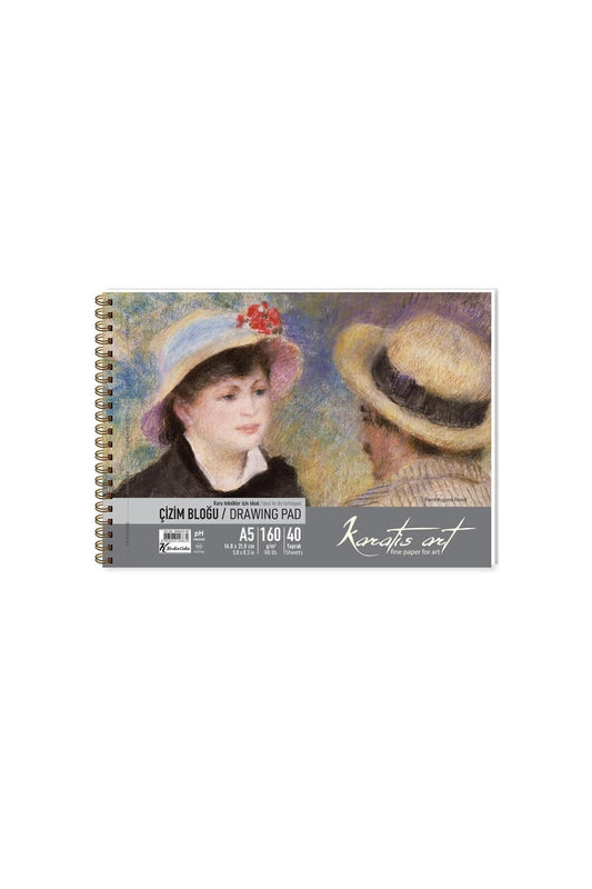 160Gr A5 20 Yp. Spiralli Çizim Blok