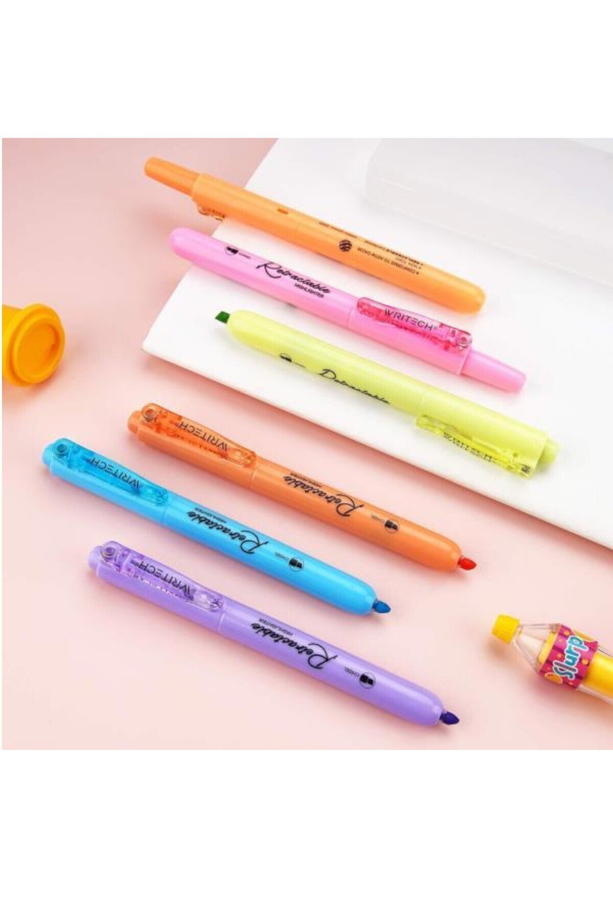 BASMALI FOSFORLU KALEM NEON VE PASTEL RENKLER AMERİKA ÜRETİM YÜKSEK KALİTE İADE GARANTİLİ WRİTECH