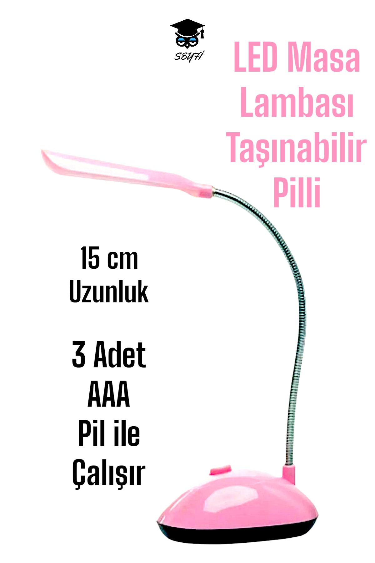MİNİ Katlanabilir LED Masa Lambası PİLLİ