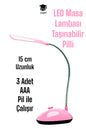 MİNİ Katlanabilir LED Masa Lambası PİLLİ