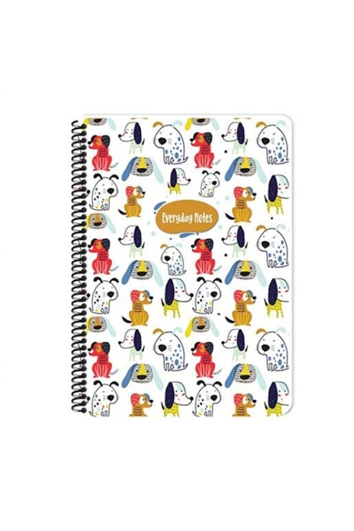 Animal Friends 80 Yaprak Spiralli Karton Kapak Kareli Defter 16x22.5 Cm Beyaz 60gr Kağıt