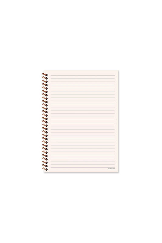 ÇİZGİLİ 16X22 CM 80 YAPRAK KARTON KAPAK TELLİ DEFTER KREM RENK SAYFALAR LA PLUME HAFİF DEFTER