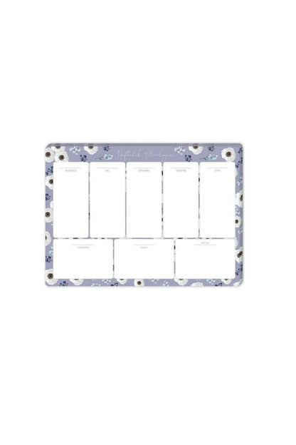 KESKİN HAFTALIK PLANNER BLOK LİLA ÇİÇEK