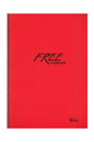 19x25 Cm 100 Yaprak Çizgisiz Free Notebook Plastik Kapak Telli Defter 60 Gr Beyaz Sayfalı