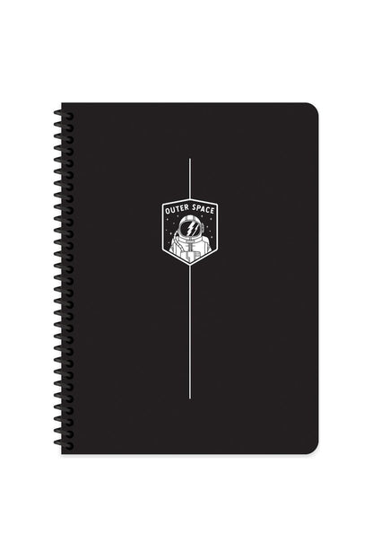 16x22 Cm 80 Yaprak Çizgisiz Plastik Kapak Telli Defter 60 Gram Beyaz Sayfa