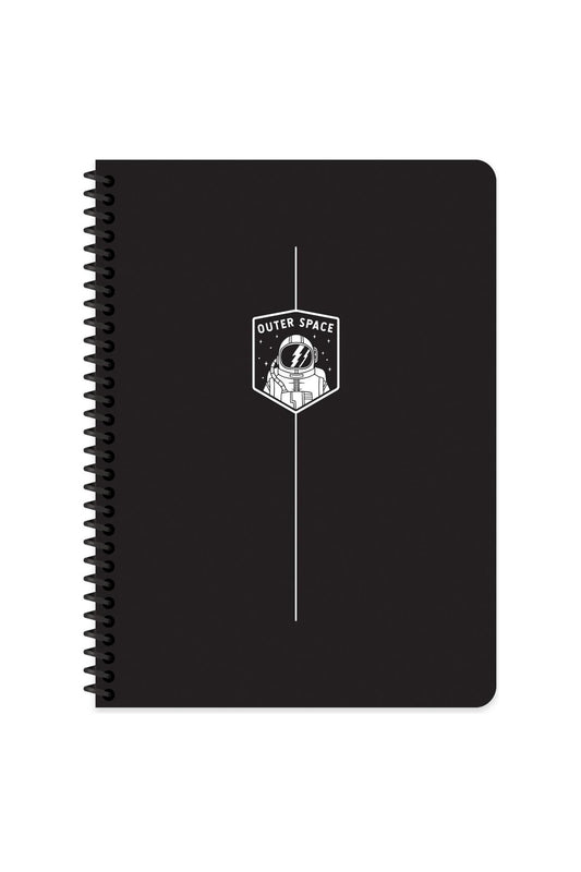 16x22 Cm 80 Yaprak Çizgisiz Plastik Kapak Telli Defter 60 Gram Beyaz Sayfa