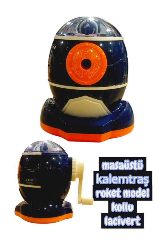 masaüstü kollu kalemtraş roket model