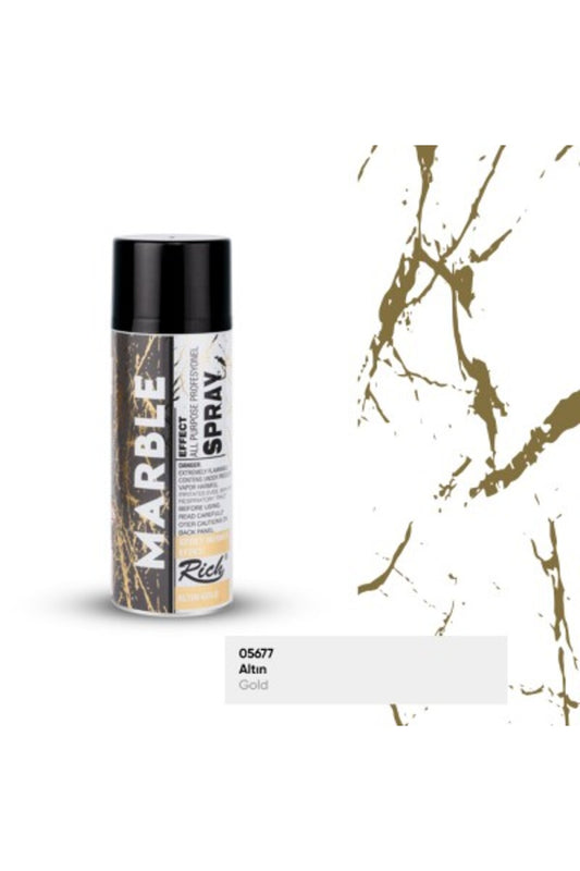 Sprey Boya 200ml Mermer Efekti Altın / 11373