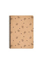 Keskin Color 20x28 Cm Çizgisiz Telli 80 Yaprak Defter Kraft Kapak Beyaz Kağıt