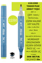 ÇİFT TARAFLI PROFESYONEL ÇİZİM KALEMİ KALICI MÜREKKEP ÜÇGEN GÖVDE İNCE UÇ 1 MM KESİK UÇ 2-6MM SKETCH
